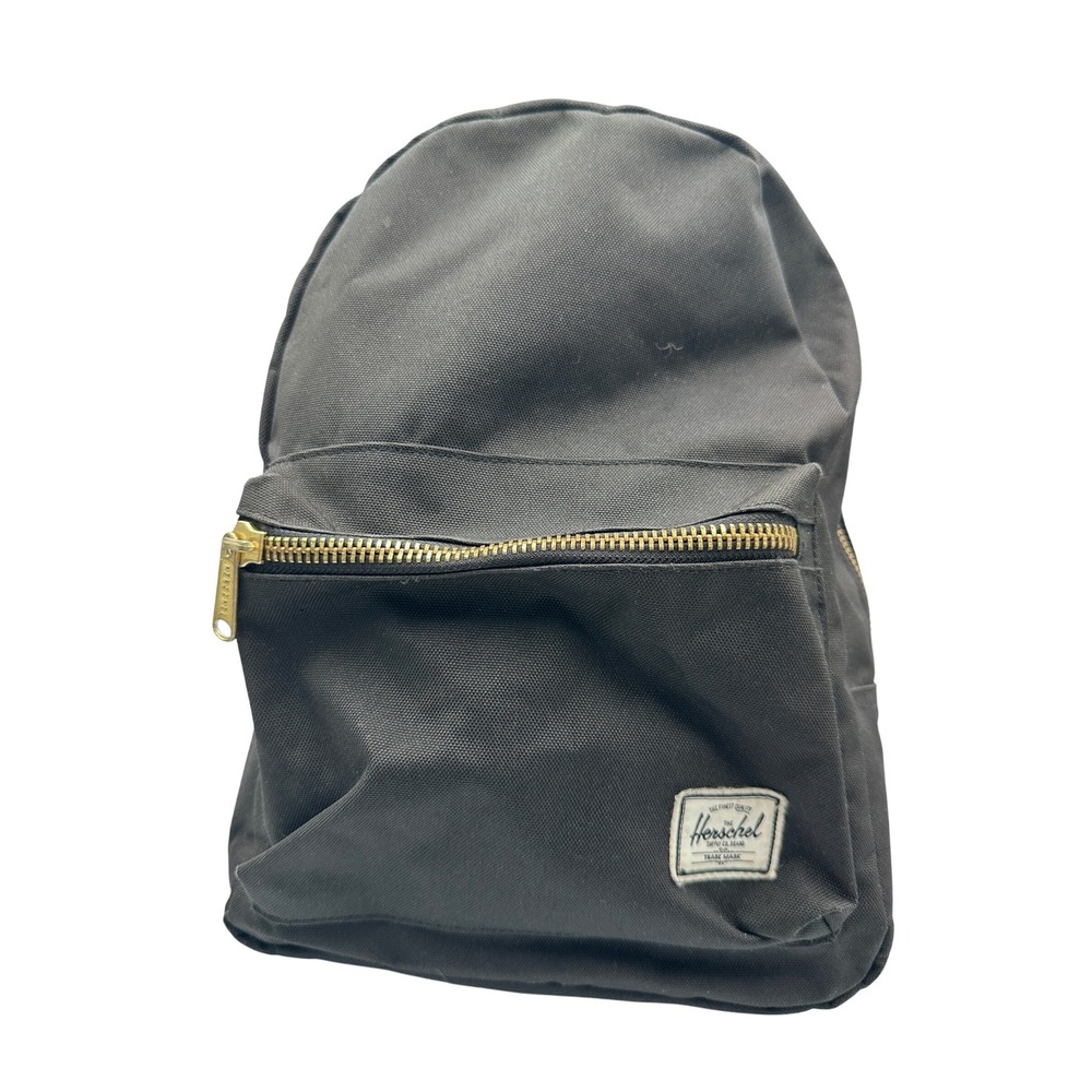 Herschel Supply Co. Little America Backpack Black Gold Zipper Kids Travel School
